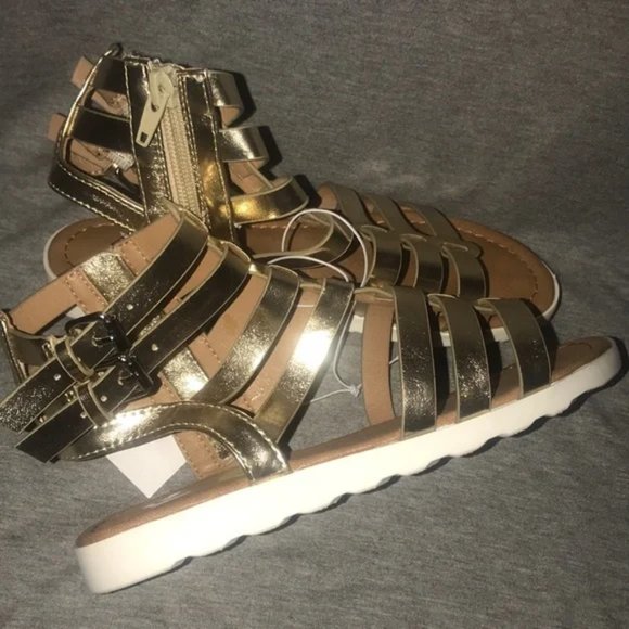 Report Other - Report | girls GOLD gladiator sandals